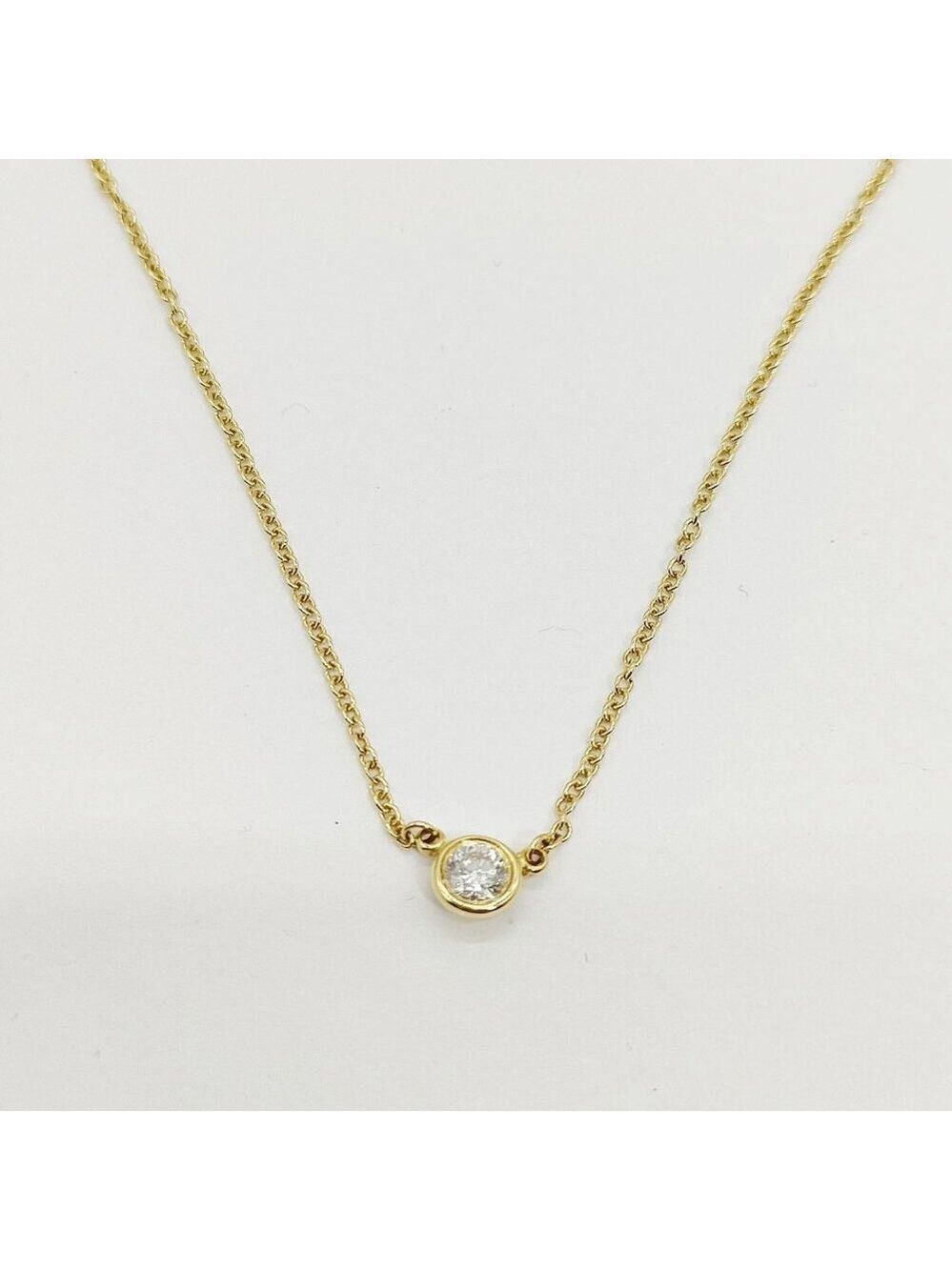 Tiffany and Co. Necklace By the yard Peretti Natural Diamond Gold 486-051525
